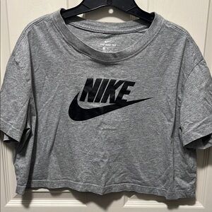 Nike Gray Crop Top